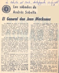 El general don Juan Mackenna