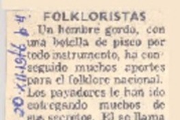 Folkloristas