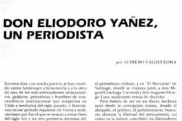Don Eliodoro Yáñez un periodista