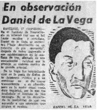 En observación Daniel de la Vega.