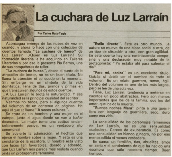 La cuchara de Luz Larraín