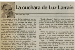 La cuchara de Luz Larraín