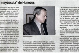 La "caída mayúscula" de Huneeus.