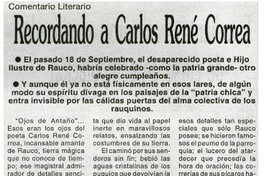 Recordando a Carlos René Correa