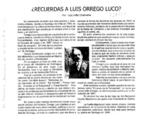 ¿Recuerdas a Luis Orrego Luco?