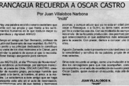 Rancagüa recuerda a Oscar Castro