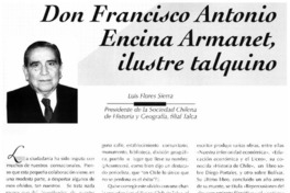 Don Francisco Antonio Encina Armanet, ilustre talquino