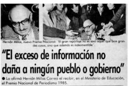 "El exceso de información no daña a ningún pueblo o gobierno".
