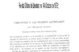 Cervantes y las mujeres ejemplares