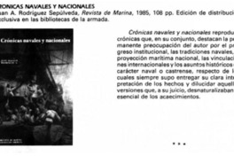 Crónicas navales y nacionales.