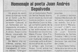 Homenaje al poeta Juan Andrés Sepúlveda