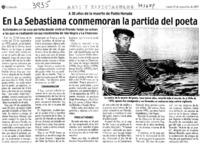 En La Sebastiana conmemoran la partida del poeta