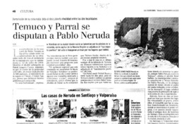 Temuco y Parral se disputan a Pablo Neruda