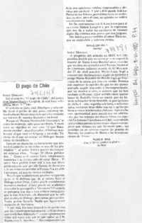 El pago de Chile