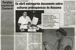 En abril entregarán documento sobre culturas prehispánicas de Atcama.