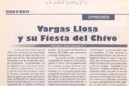 Vargas Llosa y su fiesta del Chivo