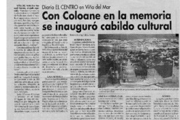 Con Coloane en la memoria se inauguró cabildo cultural
