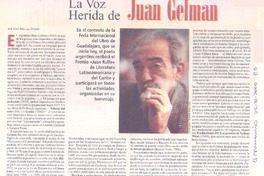 La voz herida de Juan Gelman