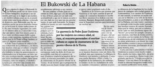 El Bukowski de La Habana