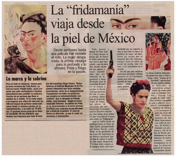 La "Fridamaría" viaja desde la piel de México