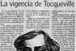 La vigencia de Tocqueville