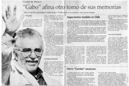 Gabo" afina otro tomo de sus memorias