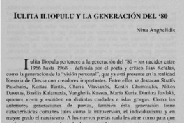 Iulita Iliopulu y la generación del '80