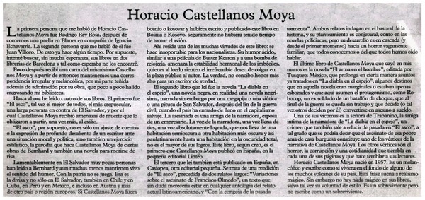Horacio Castellanos Moya