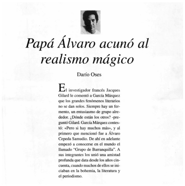 Papá Alvaro acunó al realismo mágico