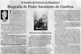 Biografía de Pedro Sarmiento de Gamboa El hombre del Estrecho Magallanes