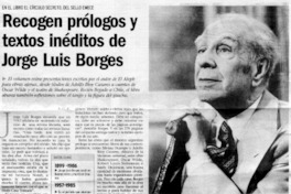 Recogen prólogos y textos inéditos de Jorge Luis Borges