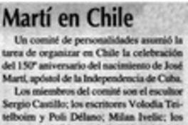 Martí en Chile