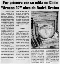 Por primera vez se edita en Chile "Arcano 17" obra de André Breton