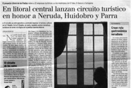 En litoral central lanzan circuito turístico en honor a Neruda, Huidobro y Parra