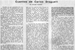 Cuentos de Carlos Droguett