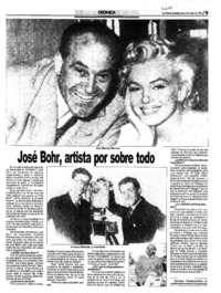 José Bohr, artista por sobre todo.