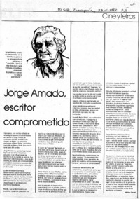 Jorge Amado, escritor comprometido