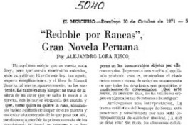 Redoble por rancas", gran novela peruana