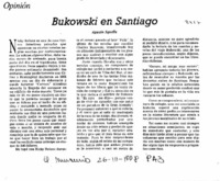 Bukowski en Santiago