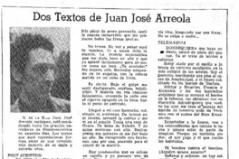 Dos textos de Juan José Arreola.