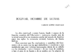 Bolívar, hombre de letras