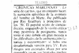 Crónicas marcianas".