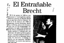 El Entrañable Brecht