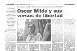 Oscar Wilde y sus versos de libertad