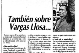También sobre Vargas Llosa.