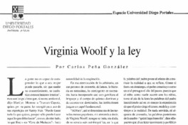 Virginia Woolf y la ley
