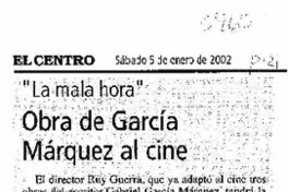 Obra de García Márquez al cine "La mala hora"