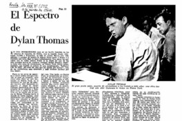 El espectro de Dylan Thomas.