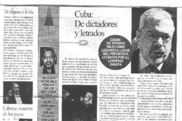 Cuba, de dictadores y letrados