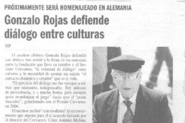 Gonzalo Rojas defiende diálogo entre culturas